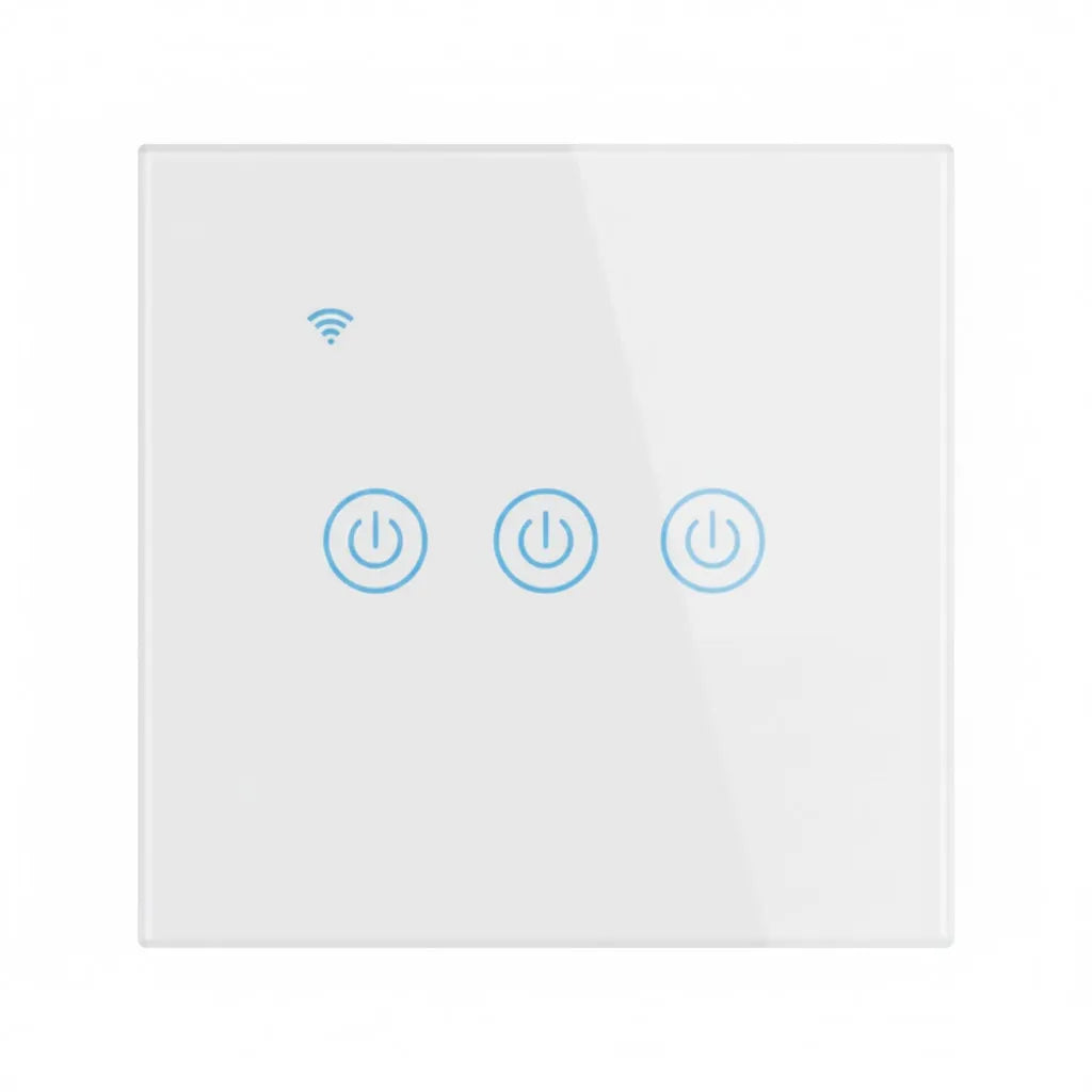 3 Gang WiFi Touch Wall Mounted Switch 3X3